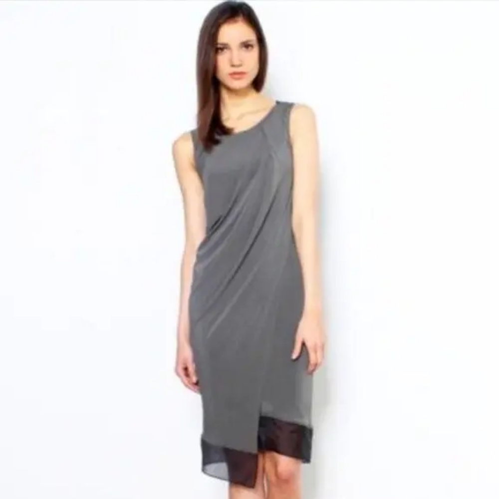 Helmut Lang Melody Panel Dress - Soot Grey
